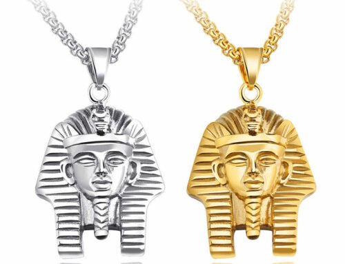 Hiphop silver gold plated creative ancient Egyptian pharaoh titanium pendants