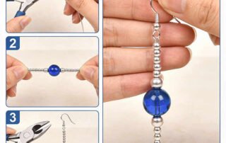 how to make dangle earrings with beads
